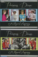 Guyana 2012 Princess Diana 8v (2 M/s), Mint NH, History - Charles & Diana - Kings & Queens (Royalty) - Koniklijke Families