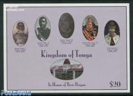 Tonga 2012 Kings & Queens Of Tonga S/s, Mint NH, History - Kings & Queens (Royalty) - Familles Royales