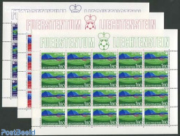 Liechtenstein 1982 World Cup Football, Spain, 3 M/ss, Mint NH, Sport - Football - Ungebraucht