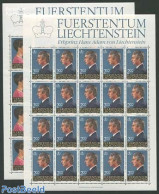 Liechtenstein 1984 Definitives 2 M/ss, Mint NH, History - Kings & Queens (Royalty) - Ungebraucht