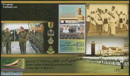 Brunei 2011 50 Years Brunei Armed Forces S/s, Mint NH, History - Militarism - Militares
