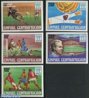 Central Africa 1977 World Cup Football 5v, Imperforated, Mint NH, Sport - Football - Central African Republic