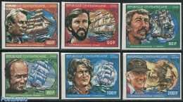 Central Africa 1981 Sailors 6v, Imperforated, Mint NH, Transport - Ships And Boats - Bateaux