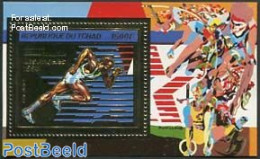 Chad 1982 Olympic Games Los Angeles S/s, Gold, Mint NH, Sport - Athletics - Olympic Games - Altri & Non Classificati