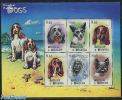 Antigua & Barbuda 2000 Dogs 6v M/s, Mint NH, Nature - Dogs - Antigua En Barbuda (1981-...)