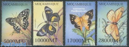 Mozambique 2002 Butterflies 4v, Mint NH, Nature - Butterflies - Mozambique