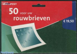 Netherlands 2002 50 Voor Uw Rouwbrieven, Hang Pack (TPG Logo), Mint NH, Stamp Booklets - Nuevos