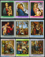 Panama 1969 Popes Visit 9v, Mint NH, Religion - Pope - Art - Paintings - Raphael - Papes