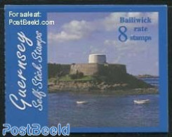 Guernsey 1998 Fort Grey Booklet, Mint NH, Transport - Stamp Booklets - Ships And Boats - Art - Castles & Fortifications - Unclassified