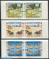 Jersey 1993 Tourism 3 Booklets, Mint NH, Nature - Various - Cattle - Stamp Booklets - Tourism - Unclassified