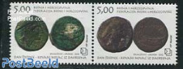 Bosnia Herzegovina - Croatic Adm. 2012 Coins 2v [:], Mint NH, History - Various - Archaeology - Money On Stamps - Archeologia