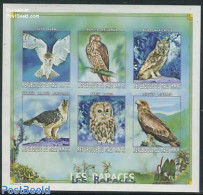 Mali 1999 Birds 6v M/s, Imperforated, Mint NH, Nature - Birds - Birds Of Prey - Owls - Malí (1959-...)