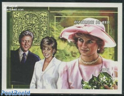 Mali 1997 Diana With Pink Hat S/s, Imperforated, Mint NH, History - Charles & Diana - Kings & Queens (Royalty) - Royalties, Royals