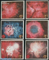 Guinea, Republic 1989 The Cosmos 6v, Imperforated, Mint NH, Science - Astronomy - Astrología