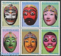 Suriname, Republic 2012 Masks 6v [++], Mint NH - Suriname