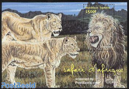 Togo 2001 Lions S/s, Mint NH, Nature - Animals (others & Mixed) - Cat Family - Togo (1960-...)