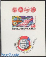 Czechoslovkia 1980 Intercosmos Imperforated S/s, Mint NH, Transport - Space Exploration - Sonstige & Ohne Zuordnung