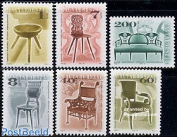 Hungary 2001 Definitives, Chairs 6v, Mint NH, Art - Art & Antique Objects - Unused Stamps