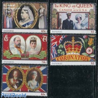Bahamas 2013 Diamond Jubilee 5v, Mint NH, History - Kings & Queens (Royalty) - Case Reali