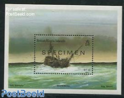 Virgin Islands 1987 Shipwrecks S/s, SPECIMEN, Mint NH, History - Transport - Ships And Boats - Disasters - Bateaux