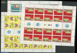 Suriname, Republic 1989 Washington 3 M/ss, Mint NH, Philately - Stamps On Stamps - Timbres Sur Timbres