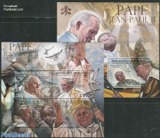 Burundi 2012 Pope John Paul II 2 S/s, Mint NH, Religion - Pope - Religion - Papas