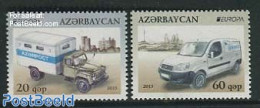 Azerbaijan 2013 Europa, Postal Transport 2v, Mint NH, History - Transport - Europa (cept) - Post - Automobiles - Poste