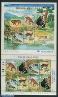 Korea, South 1998 Nature Conservation M/s, Mint NH, Nature - Animals (others & Mixed) - Bears - Cat Family - Deer - Korea (Zuid)