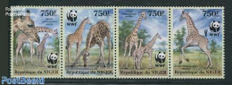 Niger 2013 WWF, Giraffe 4v [:::], Mint NH, Nature - Animals (others & Mixed) - Giraffe - World Wildlife Fund (WWF) - Niger (1960-...)