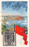 Cacao Et Chocolat - La Poste Internationale - Flag And Stamp Chromo Kwatta -  Monaco - Altri & Non Classificati