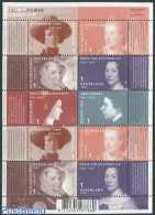 Netherlands 2013 1001 Women In History M/s, Mint NH, History - Women - Art - Authors - Nuevos