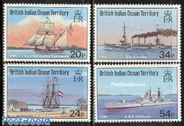 British Indian Ocean 1991 Ships 4v, Mint NH, Transport - Ships And Boats - Barche