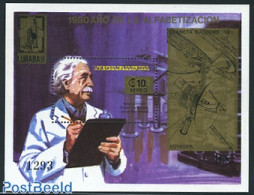 Nicaragua 1981 Einstein, Luraba S/s, Mint NH, History - Science - Transport - Nobel Prize Winners - Physicians - Space.. - Nobelprijs
