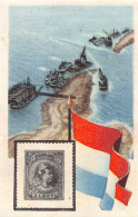 Cacao Et Chocolat - La Poste Internationale - Flag And Stamp Chromo Kwatta -  Nederland - Other & Unclassified