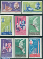 Paraguay 1964 Space Explooration 8v Imperforated, Mint NH, History - Transport - Various - American Presidents - Space.. - Geografía