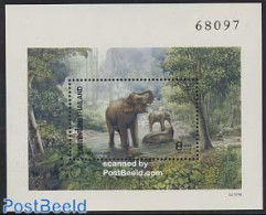 Thailand 1991 Elephants S/s, Mint NH, Nature - Elephants - Tailandia