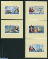 Madagascar 1975 US Independence 5 S/s, Mint NH, History - Transport - US Bicentenary - Ships And Boats - Barche