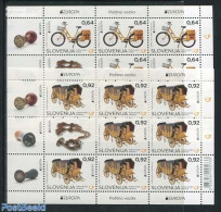 Slovenia 2013 Europa, Postal Transport 2 M/s, Mint NH, History - Sport - Transport - Europa (cept) - Cycling - Post - .. - Ciclismo
