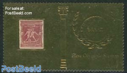 Gambia 2012 Olympics Stamps 1v, Gold, Mint NH, Sport - Olympic Games - Stamps On Stamps - Sellos Sobre Sellos