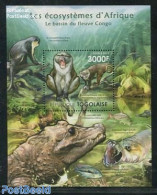 Togo 2011 African Eco Systems, Congo S/s, Mint NH, Nature - Animals (others & Mixed) - Monkeys - Togo (1960-...)