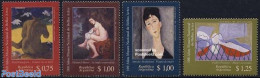 Argentina 1996 Art Museum 4v, Mint NH, Art - Modern Art (1850-present) - Pablo Picasso - Paul Gauguin - Nuovi