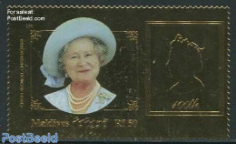 Maldives 1999 Queen Mother 1v, Gold, Mint NH, History - Kings & Queens (Royalty) - Royalties, Royals