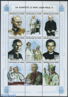 Niger 1998 Pope John Paul II 9v M/s, Mint NH, Religion - Pope - Religion - Papas