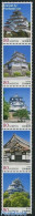 Japan 2013 Japanese Castles No. 1, 5v [::::], Mint NH, Art - Castles & Fortifications - Unused Stamps