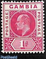 Gambia 1902 1d, WM Crown-CA, Stamp Out Of Set, Unused (hinged) - Gambia (...-1964)