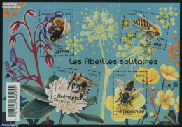 France 2016 Solitary Bees S/s, Mint NH, Nature - Bees - Flowers & Plants - Insects - Neufs