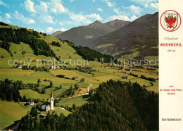 73588407 Weerberg Fliegeraufnahme Mit St Peter Und Paul Kirche Neue Pfarrkirche  - Sonstige & Ohne Zuordnung