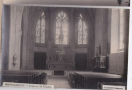 Carte Photo Vendée Montournais Intérieur De L'église Photo Melle Dagneau Plan Rare Inconnue Sur Delcampe   Réf 30130 - Lieux