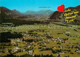73588380 Muenster Tirol Fliegeraufnahme Mit Kaisergebirge Muenster Tirol - Sonstige & Ohne Zuordnung