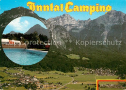 73588378 Wiesing Tirol Fliegeraufnahme Mit Inntal Camping Und Schwimmbad Wiesing - Sonstige & Ohne Zuordnung